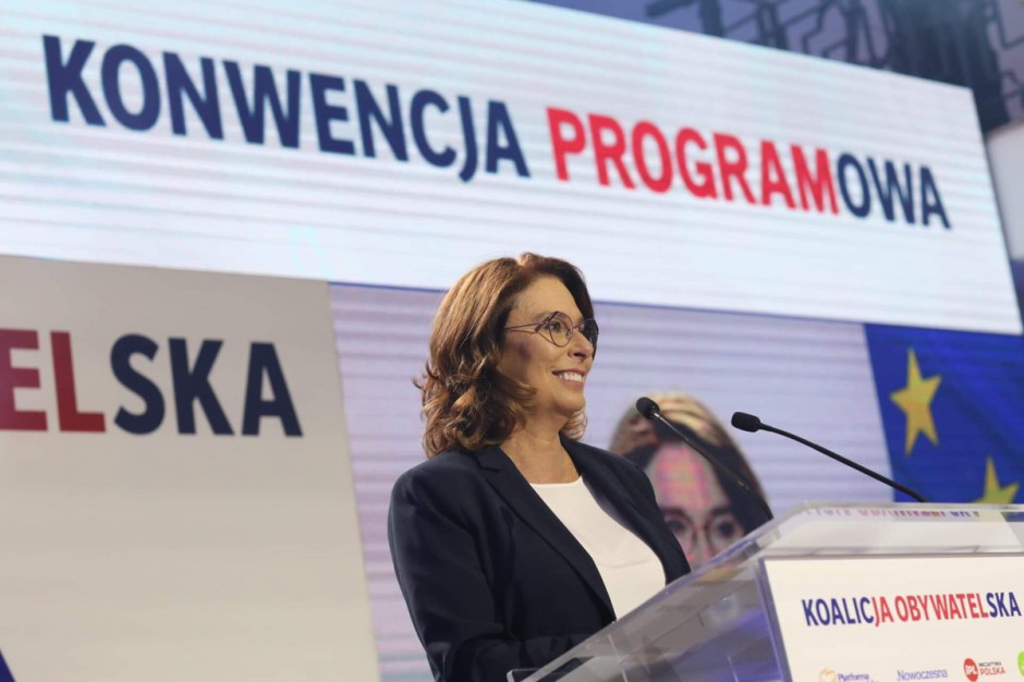 Kandydatka na premiera Koalicji Obywatelskiej Małgorzata Kidawa-Błońska zapowiada naprawę służby zdrowia. Fot./Źródło; strona PO, Twitter M.Kidawa-Błońska w kampanii wyborczej zapowiada naprawę służbę zdrowia
