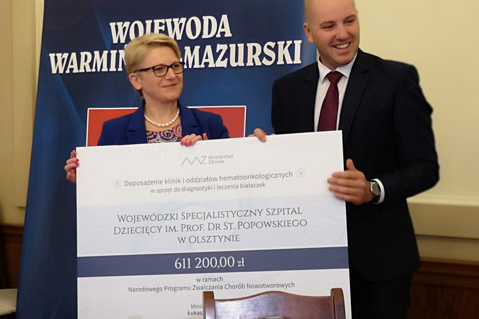 Fot. mat. prasowe WSzD w Olsztynie Olsztyn: szpital dziecięcy zakupi doskonalszy sprzęt do diagnozowania i leczenia białaczek