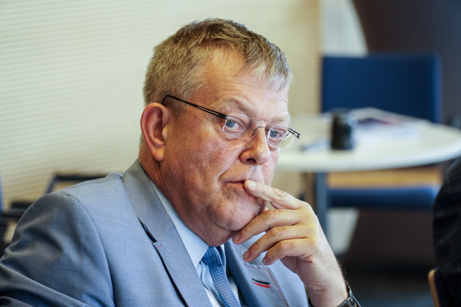 Dr Tadeusz Urban, prezes Okręgowej Rady Lekarskiej w Katowicach. Fot. PTWP/Michał Oleksy Młodzi lekarze nie chcą pracować tak ciężko jak starsze pokolenie
