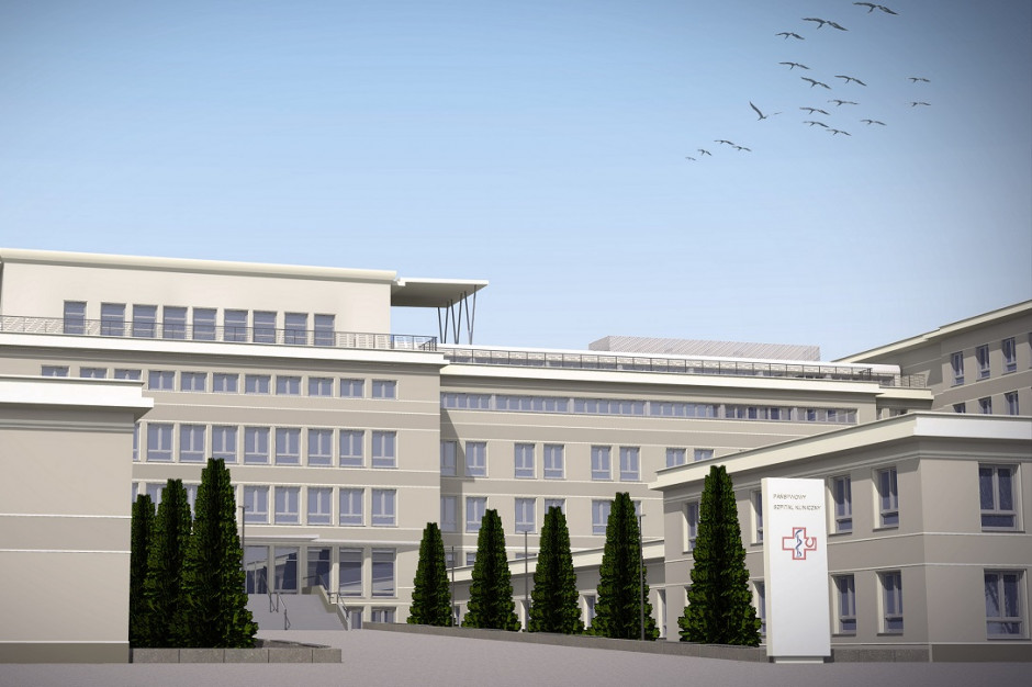 Wizualizacja budynku głównego SPSK nr 4 w Lublinie po termomodernizacji. Fot. Materiały prasowe Lublin: SPSK nr 4 rozpoczyna wielką termomodernizację placówki