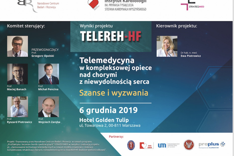Telemedycyna w kompleksowej opiece nad chorymi z niewydolnością serca - wyniki projektu TELEREH-HF