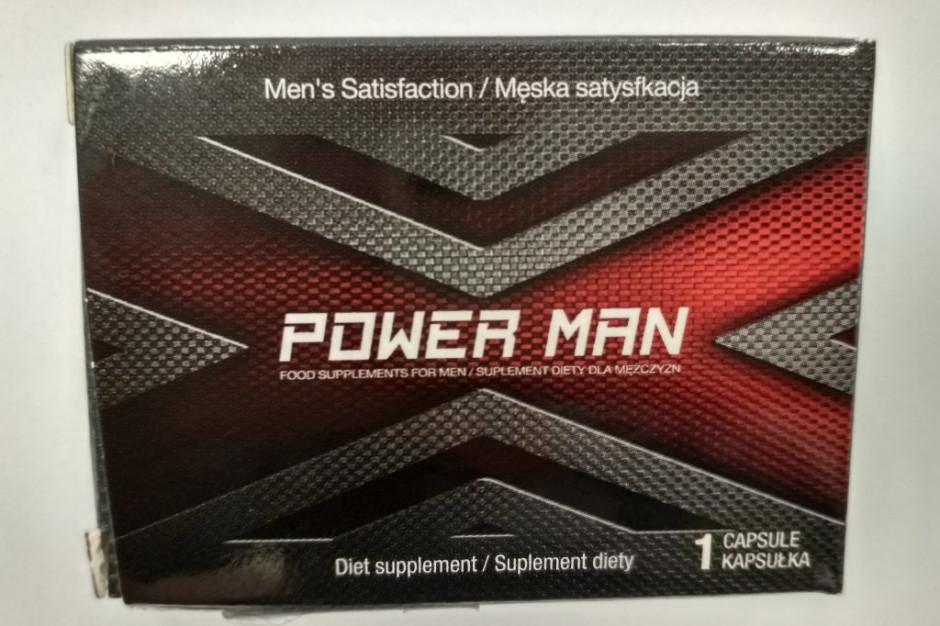 Fot. GIS GIS ostrzega przed użyciem suplementu diety ''POWER MAN''