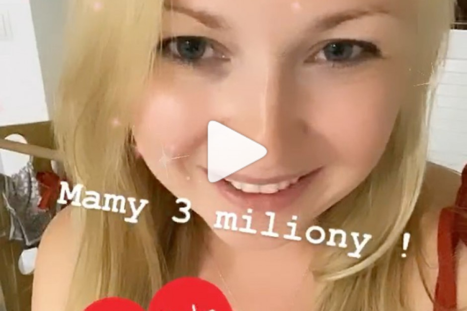 Mamy 3 miliony! - pochwaliła się Mama Ginekolog. Oficjalna suma jej zbiórki na rzecz 28. finału WOŚP będzie znana 15 stycznia. Fot. Instagram Blogerka ginekolog zebrała rekordowe ponad 3 mln zł na WOŚP