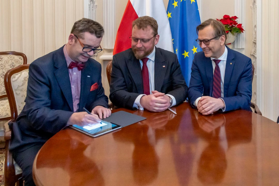 fot. Wanda Widomska, Dział Fotomedyczny WUM WUM i SGH podpisały umowę z MZ dot. studiów MBA w ochronie zdrowia