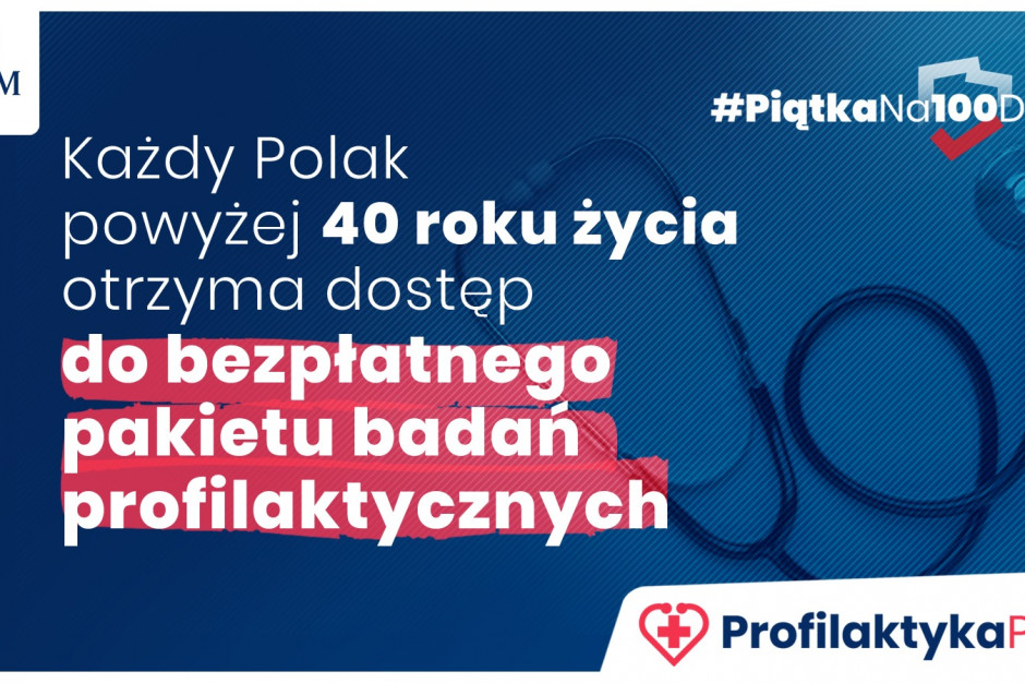 Program będzie finansowany w całości przez Narodowy Fundusz Zdrowia. Szacowane koszty to ok. 1,8 mld w ciągu pięciu lat. Fot. Kancelaria Premiera/FB MZ: wprowadzamy Program Profilaktyka 40 Plus, obejmie 11 mln Polaków