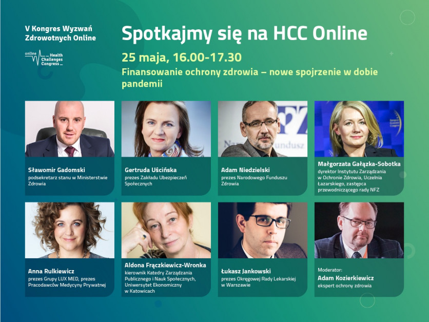 HCC Online: już dzisiaj sesja o wpływie pandemii na finansowanie ochrony zdrowia