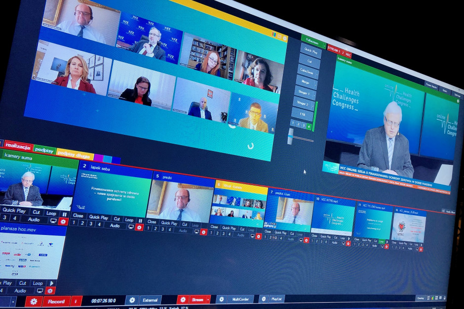 Sesja o finansowaniu ochrony zdrowia w dobie pandemii na HCC Online; FOT. PTWP HCC Online: eksperci o finansowaniu ochrony zdrowia w dobie pandemii - retransmisja debaty