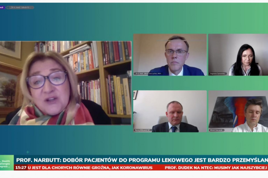 Podczas sesji HCC Online o leczeniu łuszczycy; FOT. PTWP Prof. Narbutt na HCC Online: nowe leki dają dłuższy okres remisji łuszczycy
