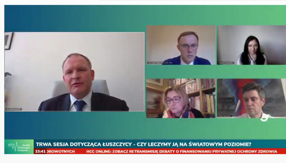 HCC Online: retransmisja zdalnej debaty o leczeniu łuszczycy w Polsce i innych krajach