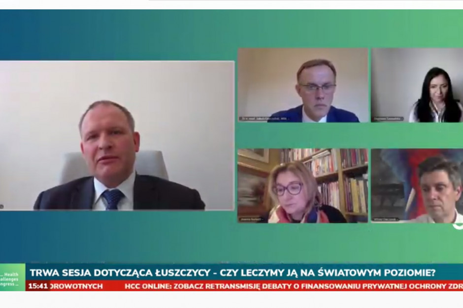Zdalna debata "Oko w oko z łuszczycą" podczas HCC Online; FOT. PTWP HCC Online: retransmisja zdalnej debaty o leczeniu łuszczycy w Polsce i innych krajach