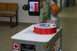 Politechnika Śląska zaprezentowała robota asystującego dla szpitali zakaźnych