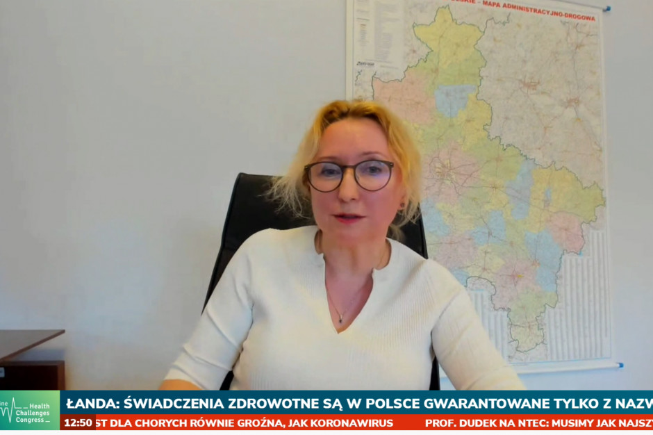 Agnieszka Pachciarz, dyrektor Wielkopolskiego Oddziału Wojewódzkiego NFZ: - Są dziedziny, które pandemia mniej dotknęła. FOT. PTWP Pachciarz na HCC Online: największy spadek w planowych świadczeniach