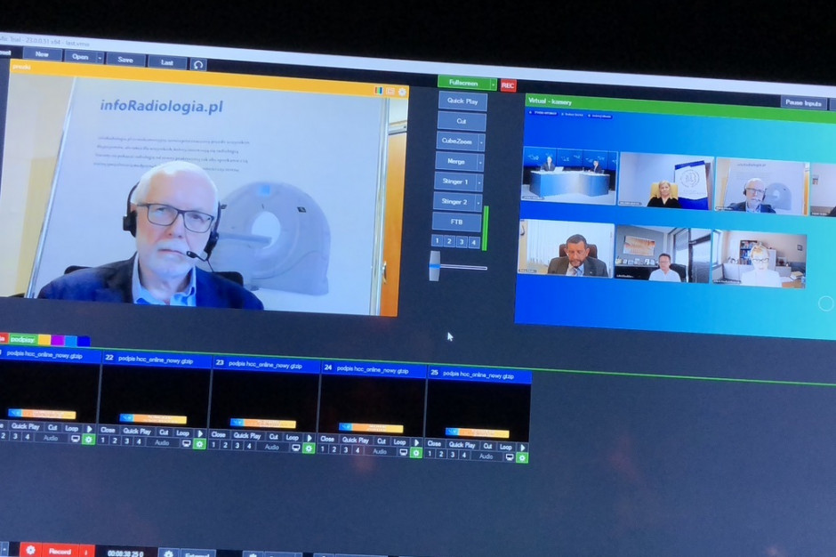 Prof. Andrzej Urbanik, kierownik Katedry Radiologii Collegium Medicum Uniwersytetu Jagiellońskiego: - Im bardziej dokładne skierowanie, tym łatwiej radiologowi odpowiedzieć na pytania lekarza kierującego. Fot. PTWP Prof. Urbanik na HCC Online: jakość diagnostyki obrazowej zależy także od lekarza kierującego