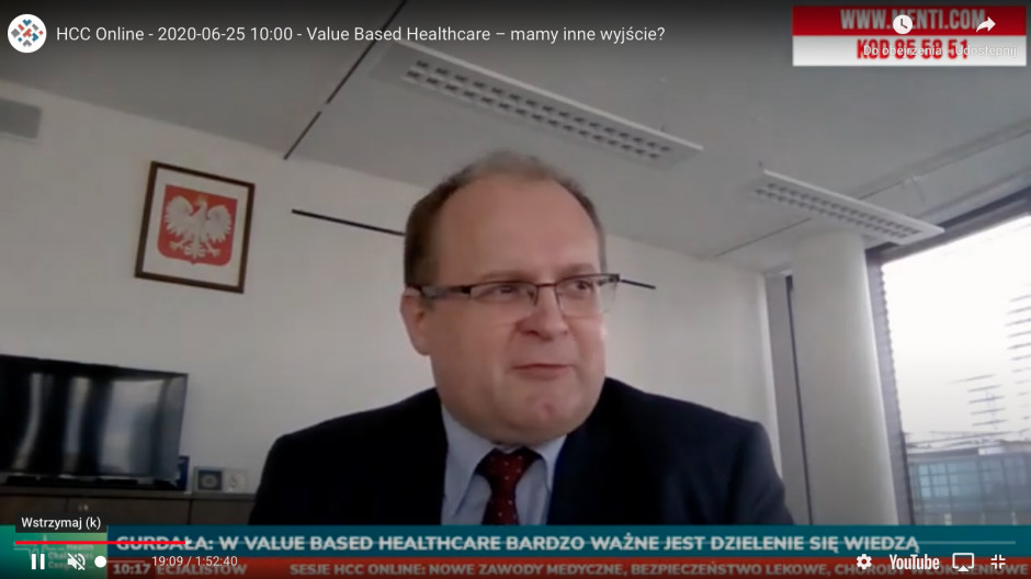 Prezes AOTMiT podczas HCC Online: budując medycynę opartą na wartościach musimy mieć dane