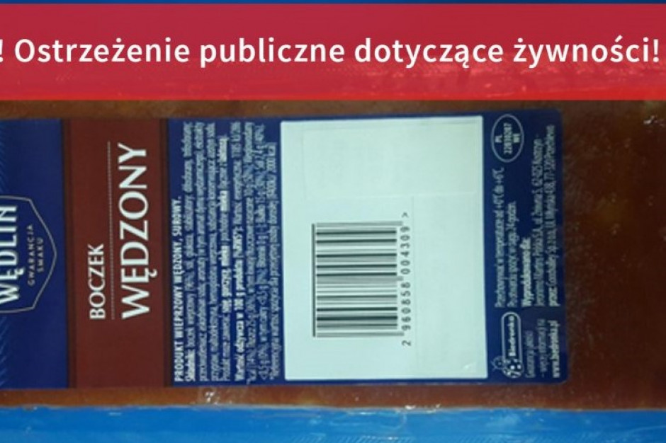 Fot. GIS GIS: bakteria wywołująca listeriozę w partii boczku wędzonego