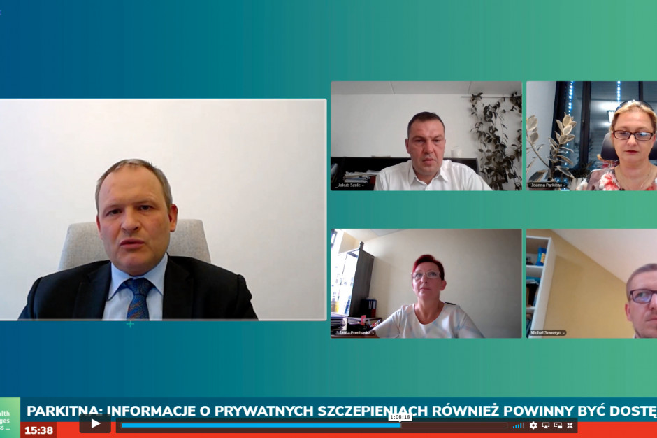 Sesja HCC Online "Szczepienia - dziś i jutro". Fot. PTWP HCC Online: eksperci o programie szczepień ochronnych w czasach COVID-19