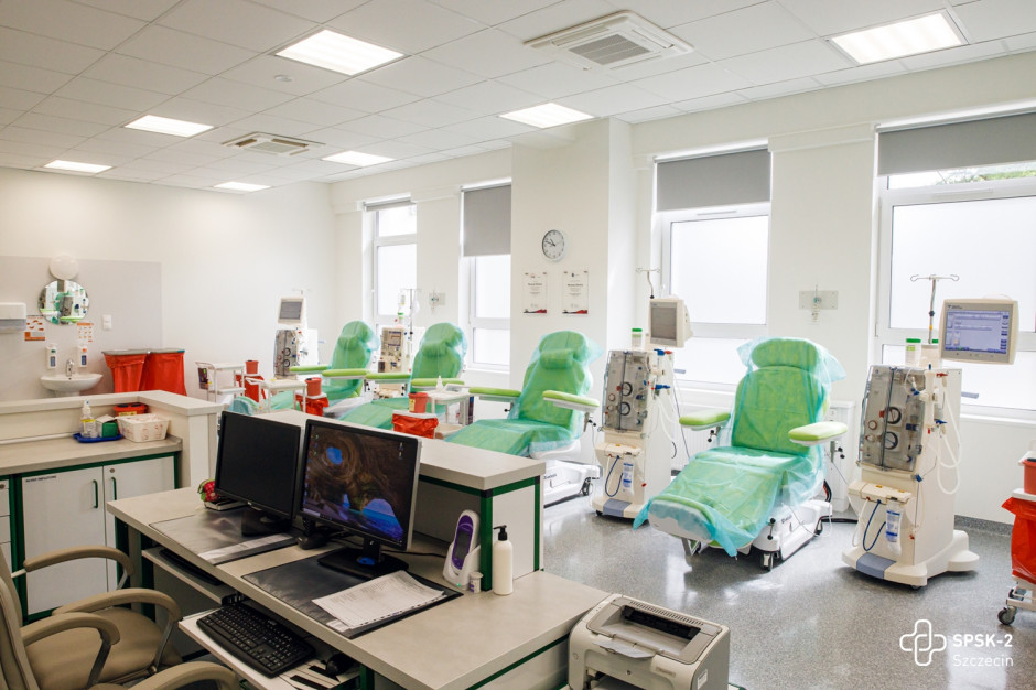 Nowy Ośrodek Dializ w Szpitalu Klinicznym nr 2 PUM w Szczecinie. Fot. Materiały prasowe Szczecin: nowy ośrodek dializ na Pomorzanach już działa