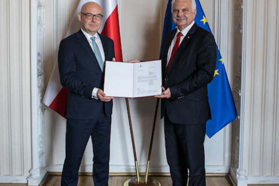 Powołanie Filipa Nowaka na stanowiska p.o. prezesa NFZ Fot. NFZ Filip Nowak nowym p.o. prezesa Narodowego Funduszu Zdrowia
