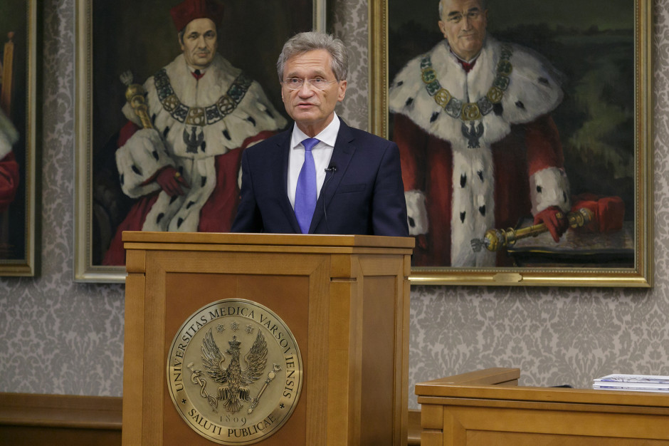 Rektor Warszawskiego Uniwersytetu Medycznego, prof. Zbigniew Gaciong. Fot. WUM Rektor WUM: ambicją władz uczelni, by absolwenci byli najlepiej wykształceni