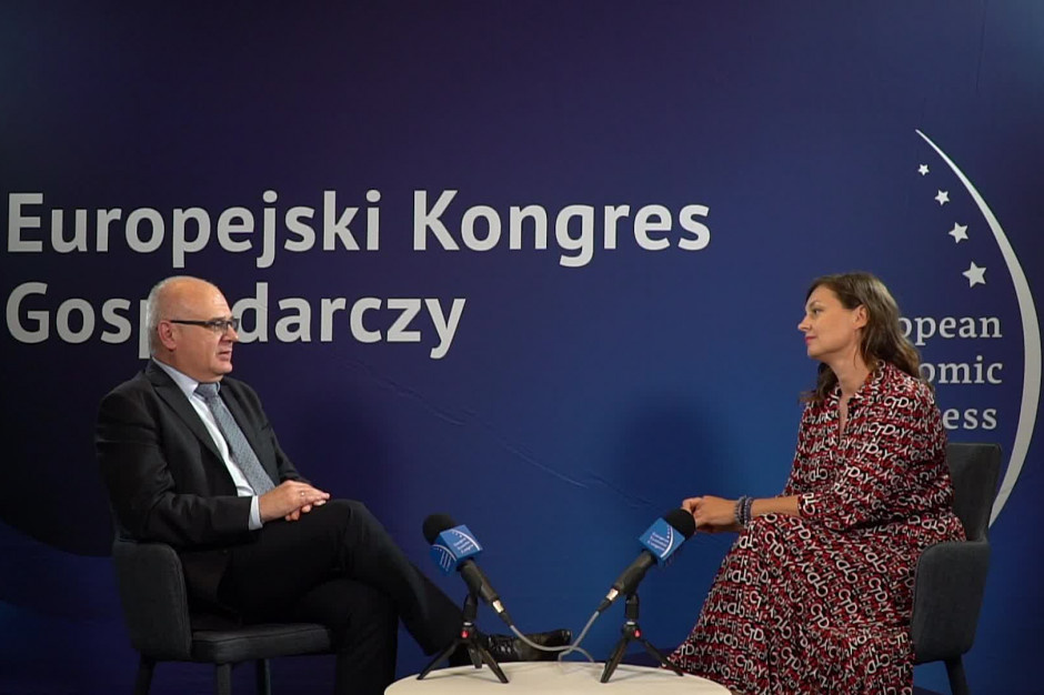 Katarzyna Dubno podczas rozmowy z Rynkiem Zdrowia na EEC 2020; FOT. PTWP Katarzyna Dubno: branża farmaceutyczna jest w Polsce liderem innowacyjności