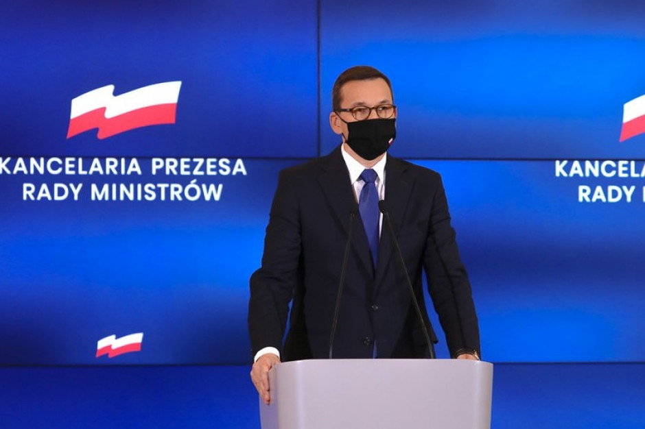Premier Mateusz Morawiecki; FOT. Screen PTWP Morawiecki: nie wrowadzimy kolejnego lockdownu, idziemy drogą środka