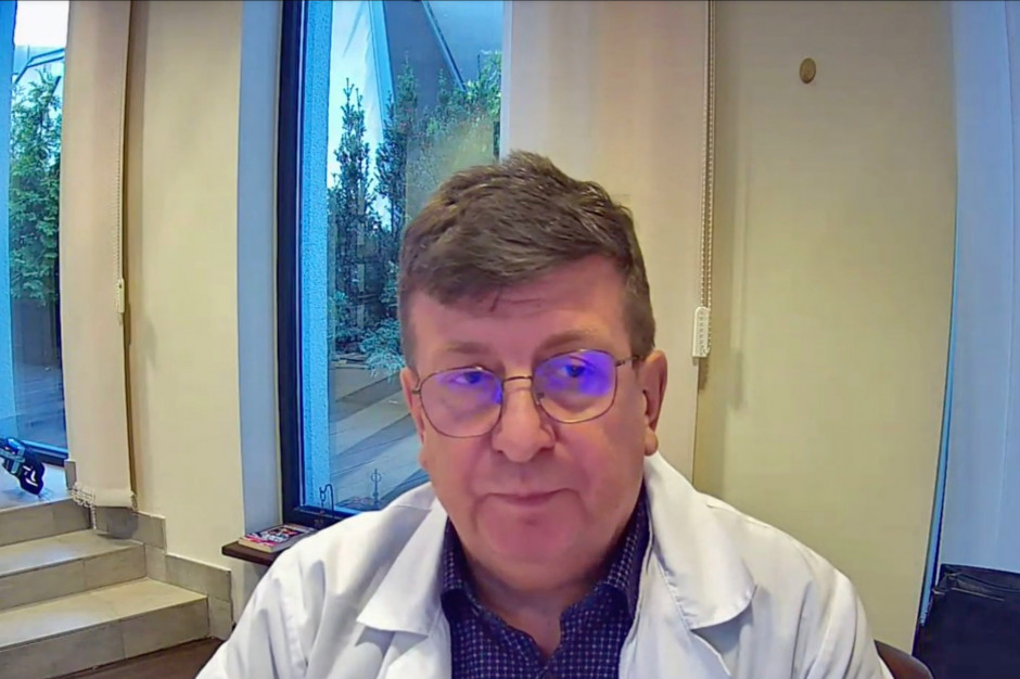 Prof. Waldemar Wierzba, dyrektor Centralnego Szpitala Klinicznego MSWiA w Warszawie: - Trafiają do nas pacjenci covidowi, którzy nie powinni trafić na III poziom zabezpieczenia szpitalnego. Fot. PTWP Trudno zarządzać szpitalami, gdy szwankuje koordynacja