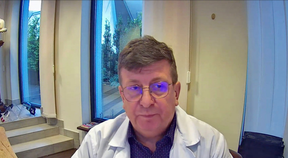 Prof. Waldemar Wierzba, dyrektor Centralnego Szpitala Klinicznego MSWiA w Warszawie: - Trafiają do nas pacjenci covidowi, którzy nie powinni trafić na III poziom zabezpieczenia szpitalnego. Fot. PTWP Trudno zarządzać szpitalami, gdy szwankuje koordynacja