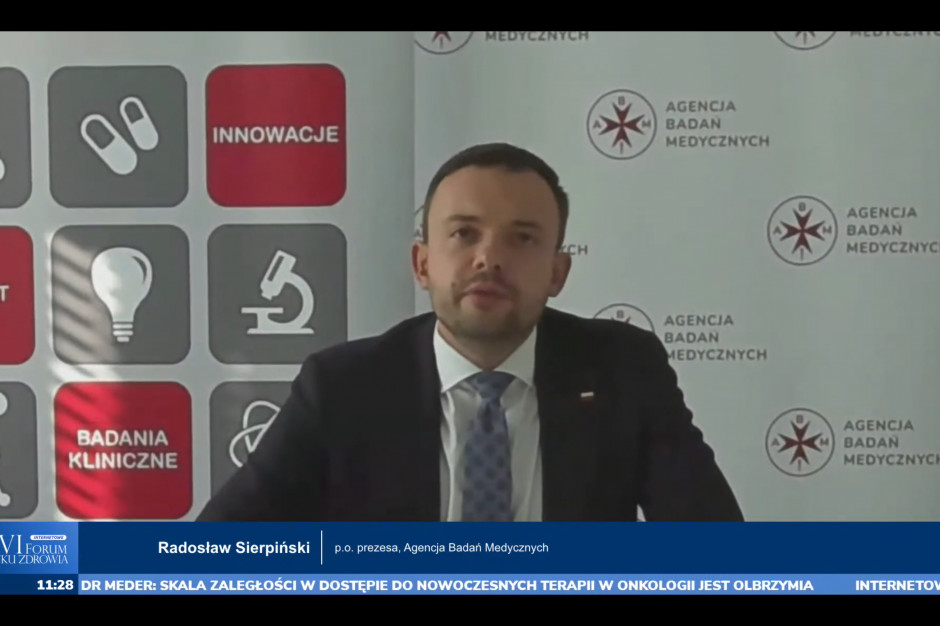 Dr Radosław Sierpiński, p.o. prezesa Agencji Badań Medycznych: - Agencja Badań Medycznych w tej chwili ze względów ustawowych nie może finansować badań dotyczących rozwiązań telemedycznych, ale mam nadzieję, że to się szybko zmieni. Fot. PTWP Sierpiński: być może ABM uzyska możliwość ogłaszania konkursów na porównywanie technologii opartych o urządzenia