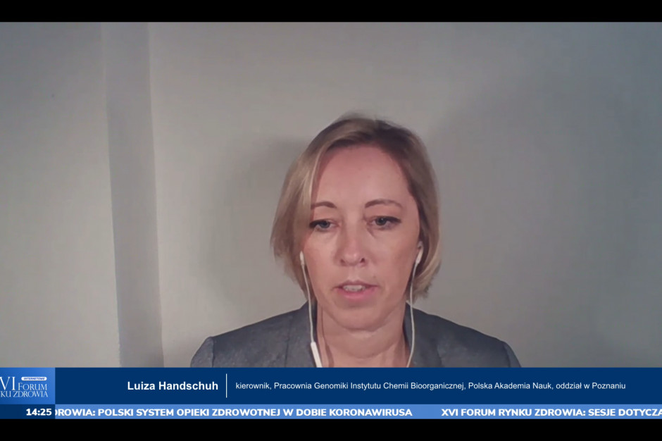 Dr Luiza Handschuh, kierownik Pracowni Genomiki Instytutu Chemii Bioorganicznej Polskiej Akademii Nauk, Oddział w Poznaniu Dr Luiza Handschuh: badanie genomu, to klucz do medycyny personalizowanej