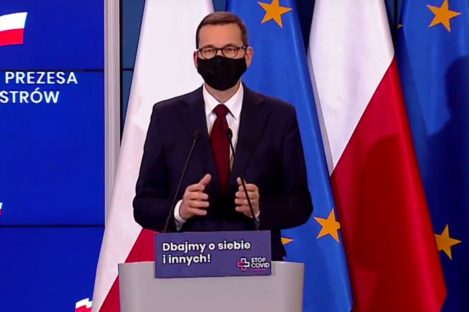 Fot. Screen/PTWP Premier Morawiecki: zrobiliśmy wielki krok w walce z epidemią