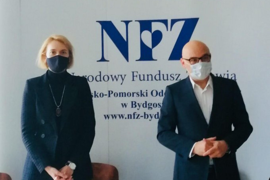 Nowa p.o. dyrektor odebrała powołanie na stanowisko Fot. Twitter Kujawsko-Pomorskie: Oddział Wojewódzki NFZ ma nowego p.o. dyrektora