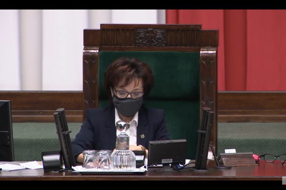 Fot. strona Sejmu Witek: w czwartek premier zabierze głos m.in. na temat braku publikacji noweli ustawy covidowej