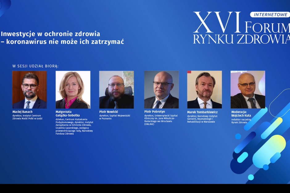 FOT. PTWP Inwestycje w ochronie zdrowia - koronawirus nie może ich zatrzymać - zobacz retransmisję debaty