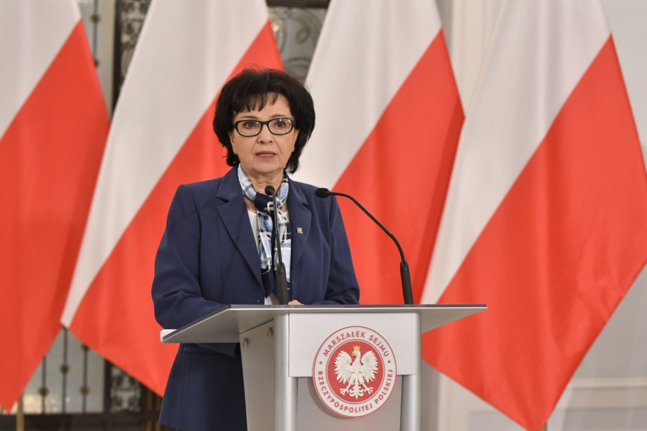 Na zdj. Marszałek Sejmu Elżbieta Witek. Fot.Sejm:TT Marszałek Sejmu ma wątpliwości ws. włączenia prokuratorów do I etapu szczepień