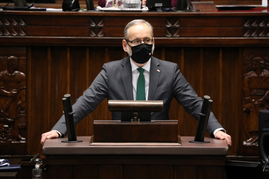 Fot. Sejm RP/Twitter Minister zdrowia w Sejmie: sytuacja epidemiczna jest lepsza niż trzy, cztery tygodnie temu, ale...