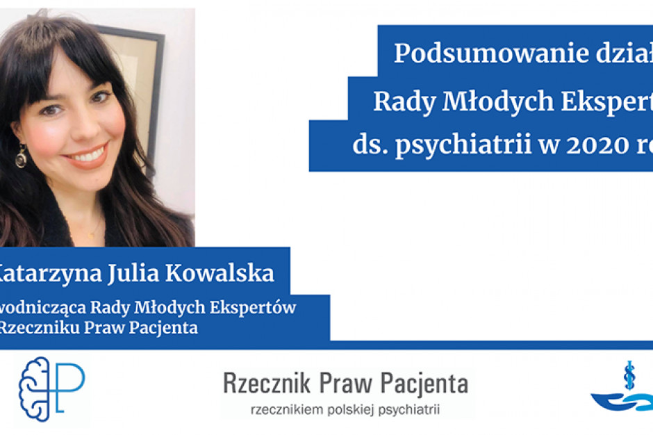 Pomimo przejścia wyłącznie w tryb zdalny pracy i organizacji zdalnych posiedzeń, udało nam się zrealizować praktycznie wszystkie plany na 2020 rok - mówi dr Kowalska. Fot. Twitter/RPP RPP: podsumowanie działań Rady Młodych Ekspertów ds. psychiatrii w 2020 roku