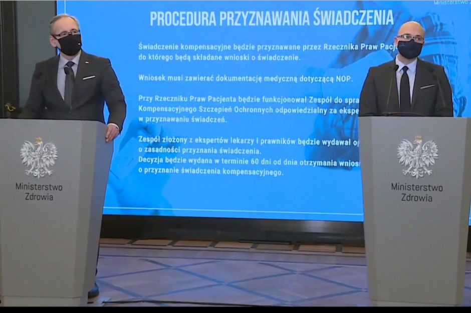 O odszkodowanie będzie mogła ubiegać się osoba m.in. po wstrząsie anafilaktycznym, która ze względu na NOP była hospitalizowana 14 i więcej dni. Fot. Screen/PTWP Będą odszkodowania w przypadku NOP po minimum 14-dniowej hospitalizacji, także po wstrząsie anafilaktycznym