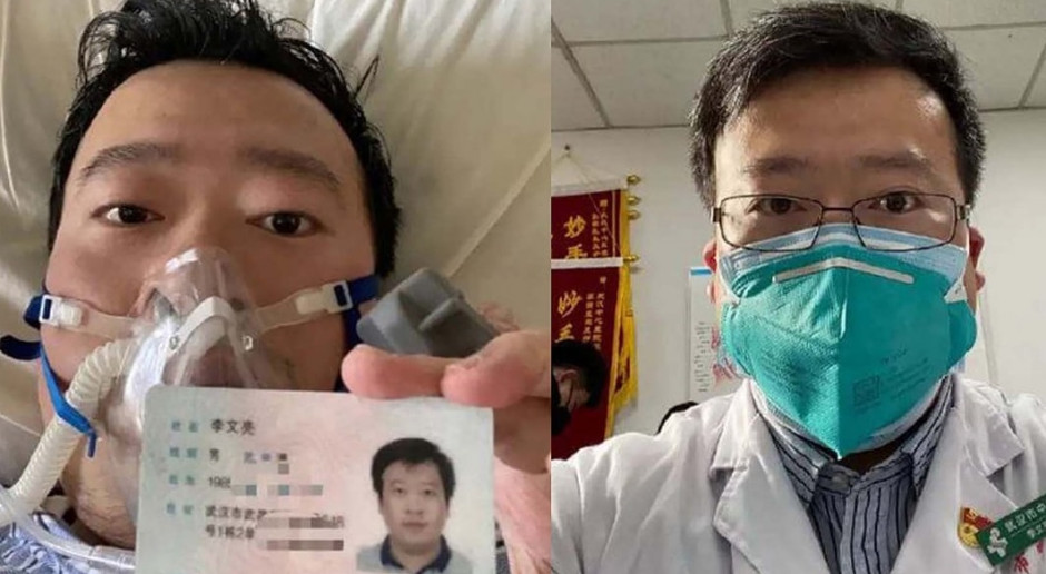 Internauci z całego świata wspominają lekarza z Wuhan Li Wenlianga, który ostrzegał przed koronawirusem. Fot. Twitter Gdzie byłby dziś świat, gdyby władze Wuhan go posłuchały? Mija rok od śmierci lekarza Li Wenlianga