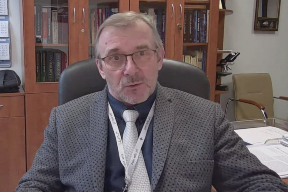 Prof. Tomasz J. Wąsik przekazał, że na Śląsku jest już wariant brytyjski koronawirusa, FOT. PTWP Prof. Wąsik: do Polski dotarł wariant brazylijski koronawirusa. Granic nie da się zablokować