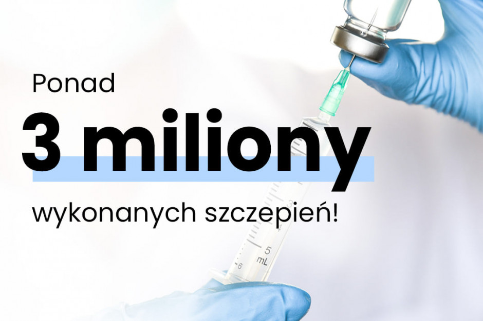 Fot. Facebook/ Mateusz Morawiecki Mateusz Morawiecki: wykonano już ponad 3 mln szczepień przeciw COVID-19