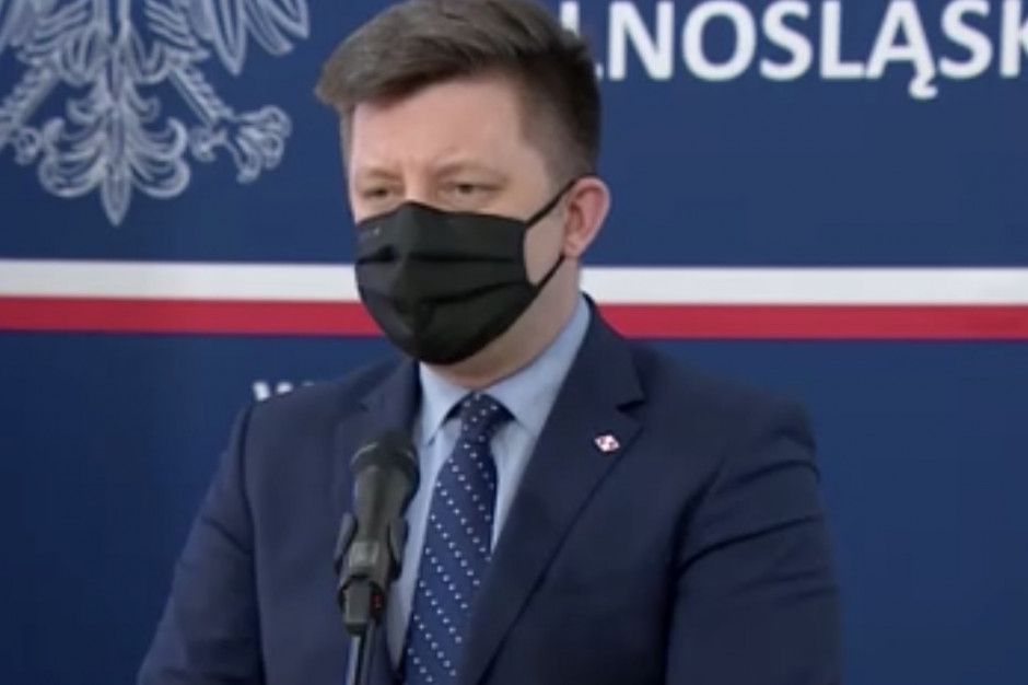 Szef KPRM Michał Dworczyk; FOT. Screen PTWP Dworczyk apeluje do punktów szczepień o mobilizację i uzupełnianie kalendarzy