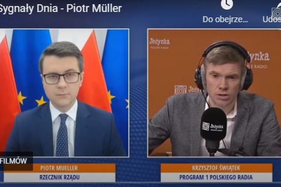 Tomasz Müller: nie ma zmian dotyczących szczepienia AstraZenecą. FOT. PR1 Dzisiaj wideokonferencja ministrów zdrowia UE ws. szczepionki AstryZeneki