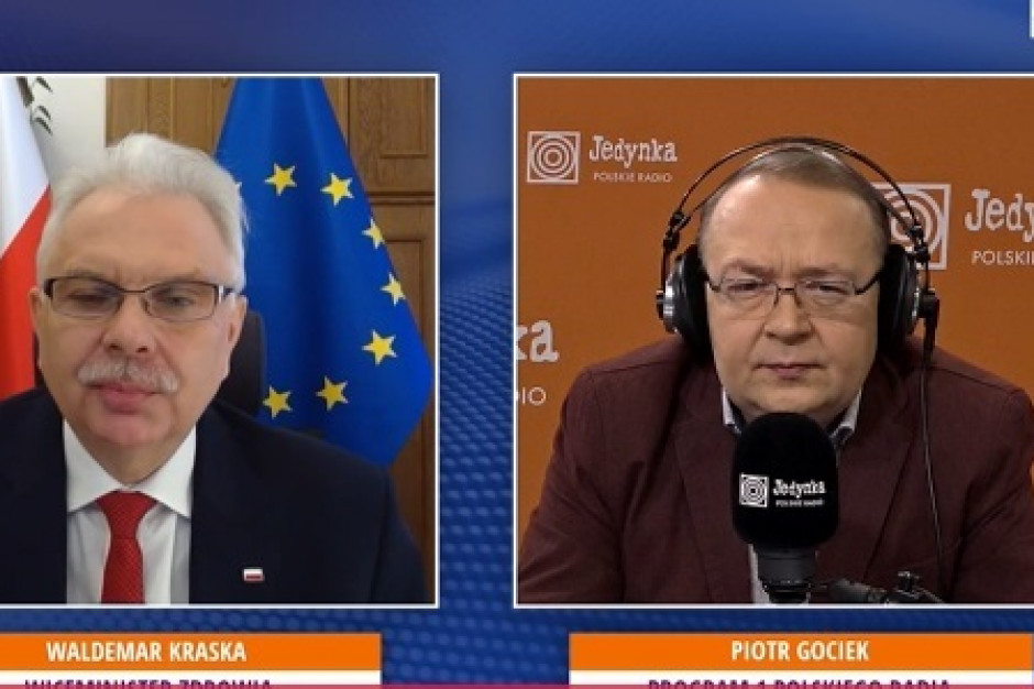 Kraska: cieszy to, że coraz więcej Polaków chce się zaszczepić. FOT. PR1 Kraska: dzisiaj podobna liczba zakażeń jak wczoraj, ale dopiero kolejne dni pokażą rzeczywisty stan pandemii