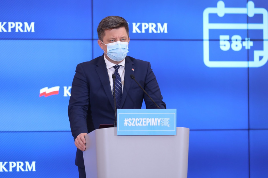 Michał Dworczyk Fot. Kancelaria Premiera/Twitter Dworczyk: do 10 maja Polacy powyżej 18. roku życia będą mieli e-skierowanie