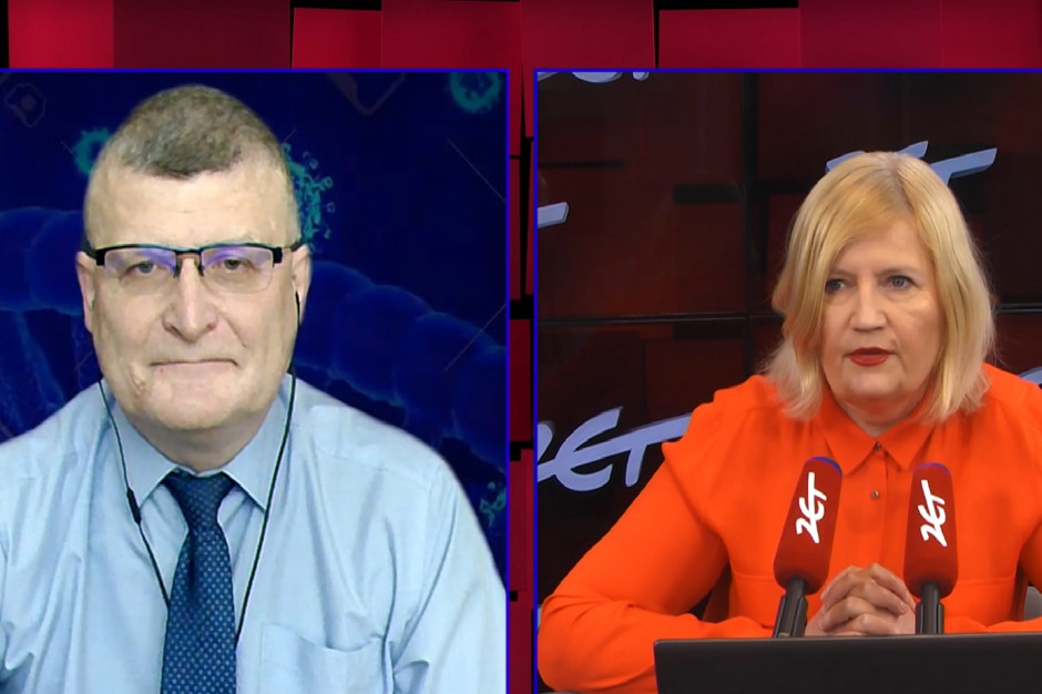 Dr Grzesiowski ocenia, że są próby uciszenia lekarzy wytykający rządowi błędy w walce z pandemią. Fot. Radio Zet Dr Grzesiowski o tym, czy boi się pozbawienia prawa wykonywania zawodu