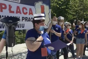 Protest pielęgniarek - oglądaj na żywo