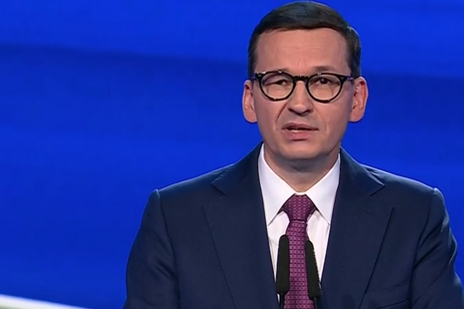 Morawiecki o "Polskim Ładzie" w ochronie zdrowia. Fot. PTWP/screen Morawiecki o wpływach do NFZ: nowa składka liniowa