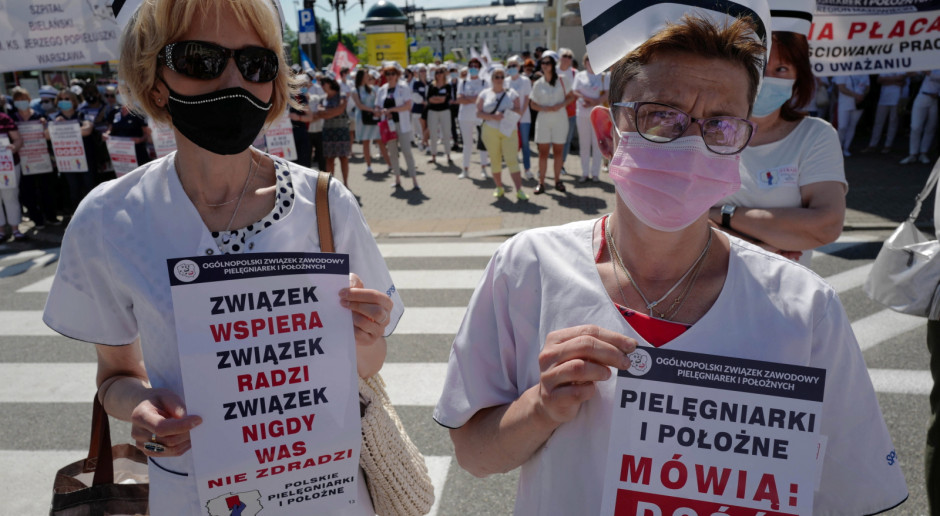 Strajk pielęgniarek i położnych. Apelują do rządu: opamiętajcie się. Protest przeciwko warunkom pracy i płacy
