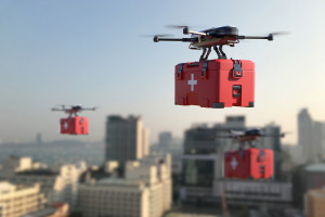 Drony nad Sosnowcem będą latały z defibrylatorami AED. Pierwsze loty już jesienią