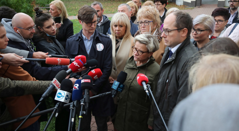 Zdaniem Artura Drobniaka poprzednie spotkanie był to pierwszy krok do wyjścia z impasu. Fot. PAP/Wojciech Olkuśnik Rzecznik MZ: chcemy dziś doprecyzowania części postulatów finansowych
